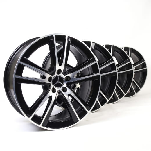 Set di cerchi da 19 pollici GLC SUV X254 nero originale Mercedes-Benz | A2544015700/5900 7X23-X254