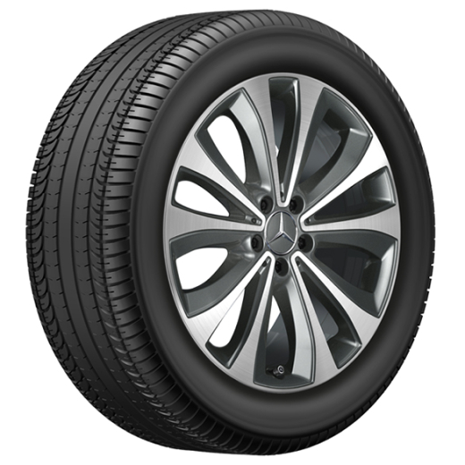 Set cerchi GLE V167 5 doppie razze da 19 pollici Original Mercedes-Benz | A1674010100-7X21