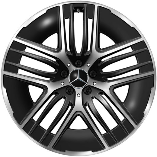 Set cerchi 21 pollici EQE SUV X294 5 razze a Y Aero nero | A2944010800 7X23-X294
