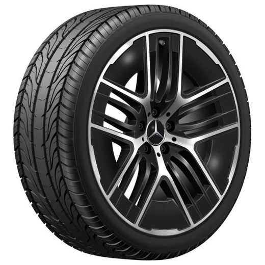 Set cerchi 21 pollici EQE SUV X294 5 razze a Y Aero nero | A2944010800 7X23-X294