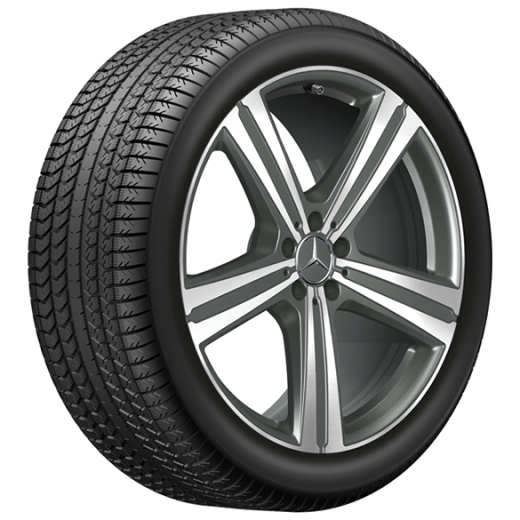 Set di cerchi GLE V167 a 5 razze da 21 pollici originale Mercedes-Benz | A16740168/6900-7X69-V167