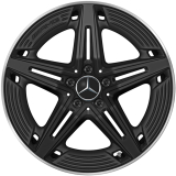 Set cerchi AMG 19 pollici CLA 35 X118 Shooting Brake nero a 5 doppie razze originale Mercedes-AMG