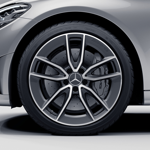 Set cerchi AMG 19 pollici 5 doppie razze Classe C W205 C 43 AMG | A2054010701/0801-7Y51