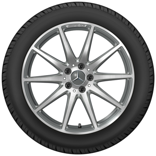 Set di cerchi AMG 19 pollici SL 43 AMG R232 a 10 razze grigio titanio | A2324011700/-1800 7X21