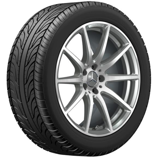 Set di cerchi AMG 19 pollici SL 43 AMG R232 a 10 razze grigio titanio | A2324011700/-1800 7X21
