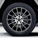 Set cerchi AMG 20 pollici G-Klasse W463A a razze multiple nero originale Mercedes-Benz