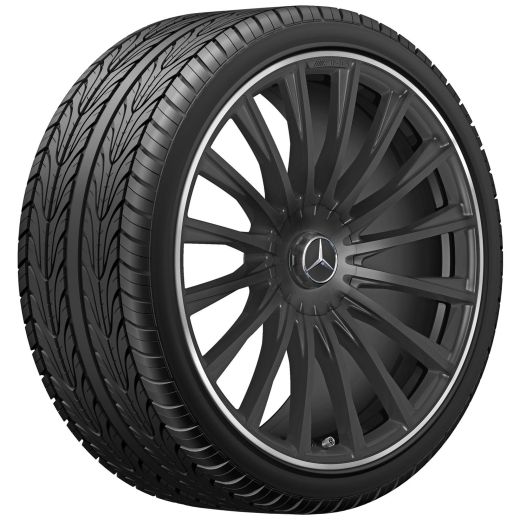 Set di cerchi AMG 21 pollici Classe S S63 AMG V223 nero opaco multirazze | A2234012600/2500 7X71