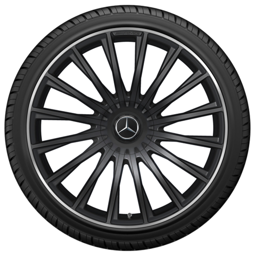 Set di cerchi AMG 21 pollici Classe S S63 AMG V223 nero opaco multirazze | A2234012600/2500 7X71