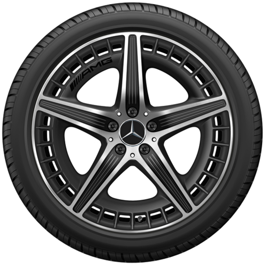 Set di cerchi AMG da 21 pollici EQE SUV X294 5 doppie razze nero | A2944011400 7X36-X294