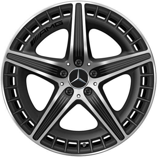 Set di cerchi AMG da 21 pollici EQE SUV X294 5 doppie razze nero | A2944011400 7X36-X294
