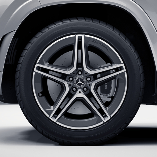 Cerchi AMG 21 pollici GLS X167 grigio tantalio 5 doppie razze originali | A1674017300/7400-7Y51
