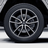 Set di cerchi AMG da 20 pollici G-Class W463A a 5 doppie razze nero Original Mercedes-Benz