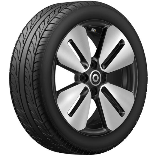 Set di cerchi da 16 pollici smart 453 nero | A4534016401/6501