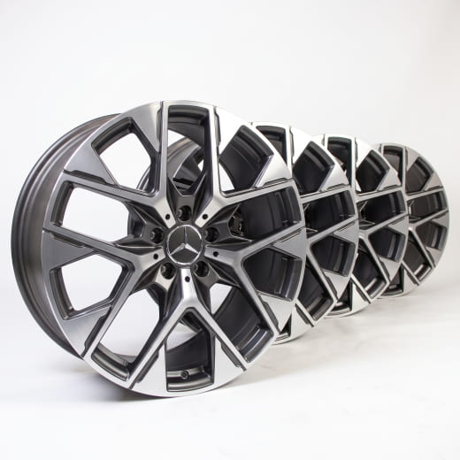 Set di cerchi da 19 pollici GLC Coupé C254 nero a razze Y originale | A2544015000 7X23-C254