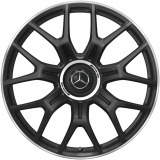 Set di cerchi forgiati AMG da 21 pollici GLC X254 SUV nero opaco razze incrociate Original Mercedes‑