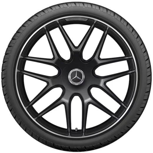 Set di cerchi forgiati AMG 22 pollici GLE C167 Coupé a razze incrociate Original Mercedes-AMG | A1674015601/-5701 7X71-C167