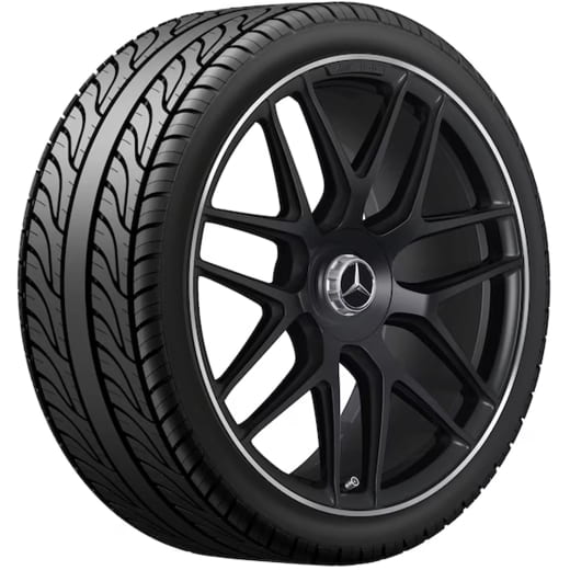 Set di cerchi forgiati AMG 22 pollici GLE C167 Coupé a razze incrociate Original Mercedes-AMG | A1674015601/-5701 7X71-C167