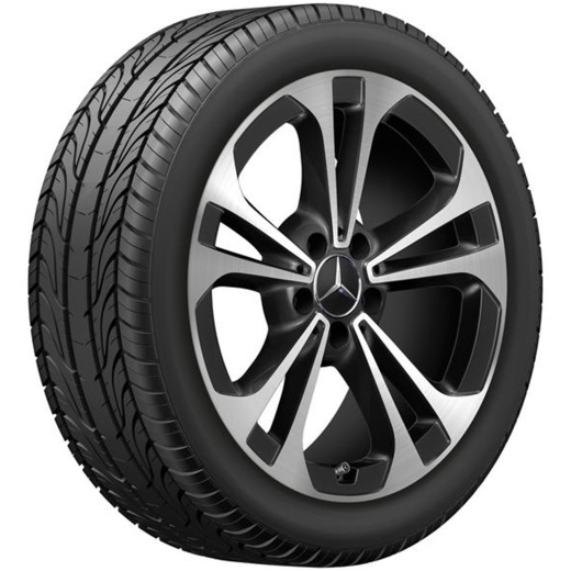 Cerchi originali Mercedes-Benz da 18 pollici C-Klasse W206/S206 nero | A2064016200/6300-7X23