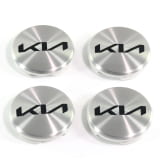 Set coprimozzo argento 50 mm nuovo logo originale Kia