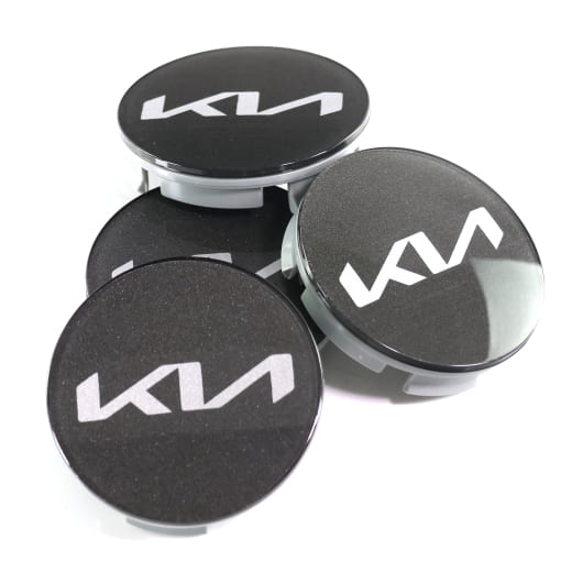 Set coprimozzo grigio grafite 49 mm nuovo logo Original Kia | 66400ADE91GRBO-Set