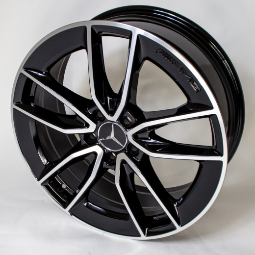 Set di cerchi C 43 AMG 19 pollici a 5 doppie razze C-Klasse W205 | A2054010701/0801-7X23