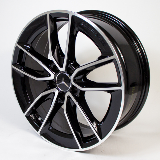 Set di cerchi C 43 AMG 19 pollici a 5 doppie razze C-Klasse W205 | A2054010701/0801-7X23