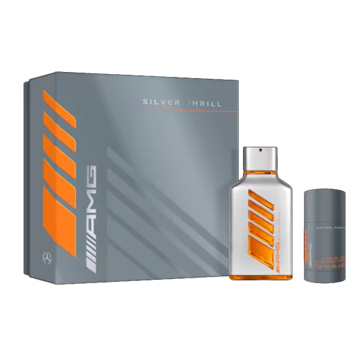Set regalo AMG Silver Thrill Herren Eau de Parfum Deo Stick Original Mercedes-AMG | B66959843
