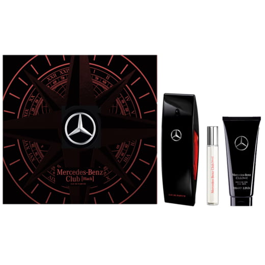 Set de regalo de perfume Club Black para hombre Original Mercedes-Benz | B67960133