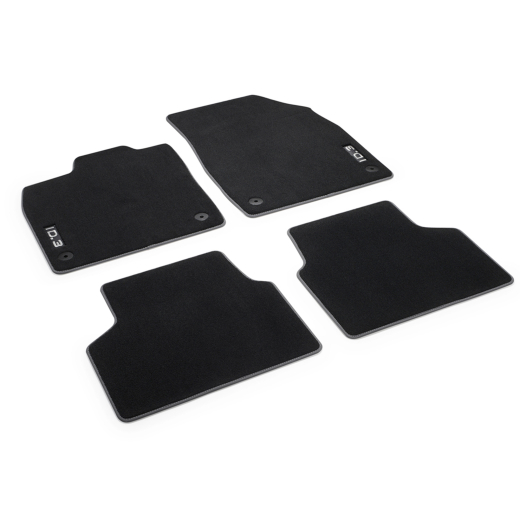 Set tappetini auto in velluto 4 pezzi VW ID.3 accessori originali Volkswagen | 10B061270 WGK