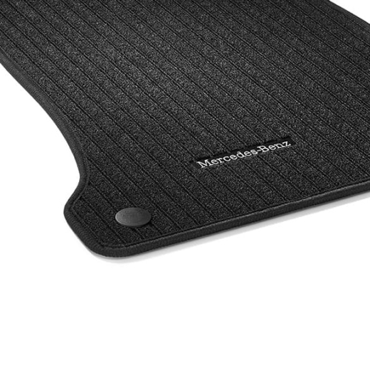Tappetini auto anteriori neri, set in 2 pezzi, originali Mercedes-Benz | A2136801602 9G32-C257