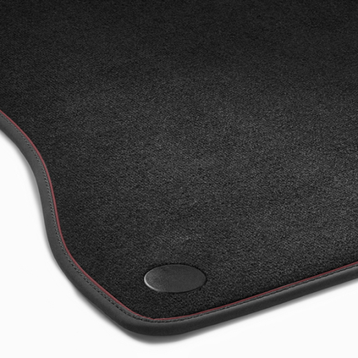 Tappetini auto nero rosso cremisi S-Klasse W223 Mercedes-Benz | A2236800206 3F43