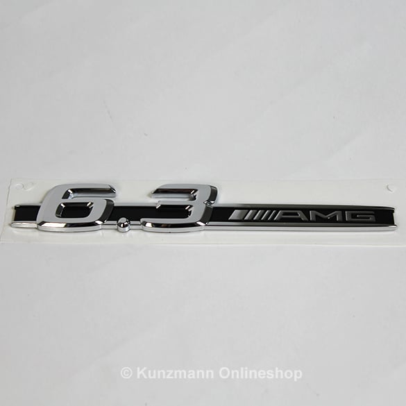 6.3 AMG logo lettering nameplate fender Genuine Mercedes-Benz