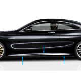 Side skirts sierlijst opzet S-Klasse 217 hoogglans chroom Origineel Mercedes-Benz