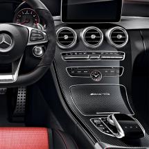 Sierlijst middenconsole C-Klasse W205 carbon hoogglans Orig. | A2056803801