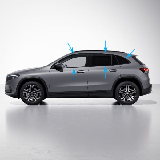 Sierlijsten ramen deuren nightpakket zwart EQA H243 Limous e | Bordkantenzierstäbe-Night-H243