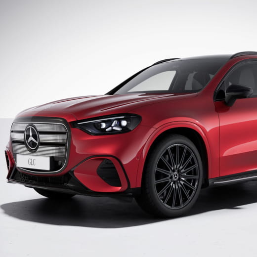 Sierlijsten voorbumper GLC EQ X540 Night-pakket Origineel Mercedes-Benz | front-black-AMG-X540