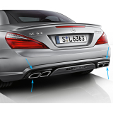 SL 63 / 65 AMG diffusor SL R231 inbouwpakket origineel Mercedes-AMG