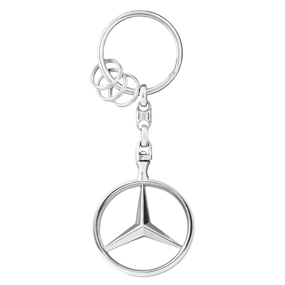 Sleutelhanger Brussel ster gepolijst Original Mercedes-Benz Collection