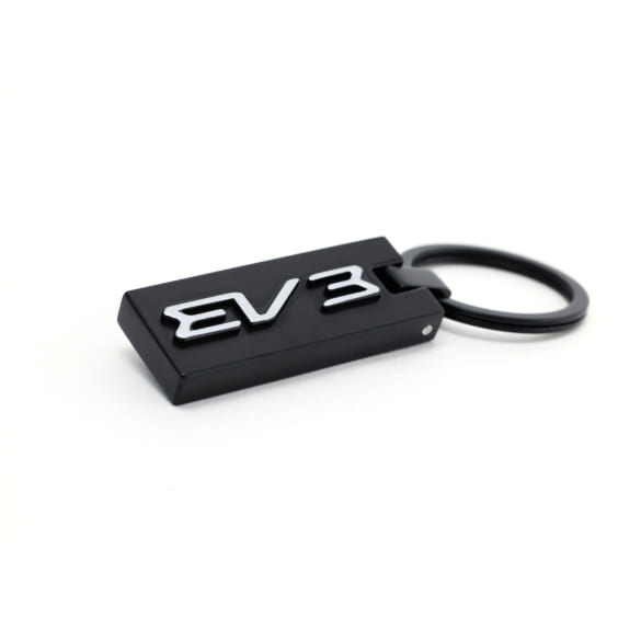 Sleutelhanger EV3 opschrift zwart metaal origineel KIA | 66951ADE2704