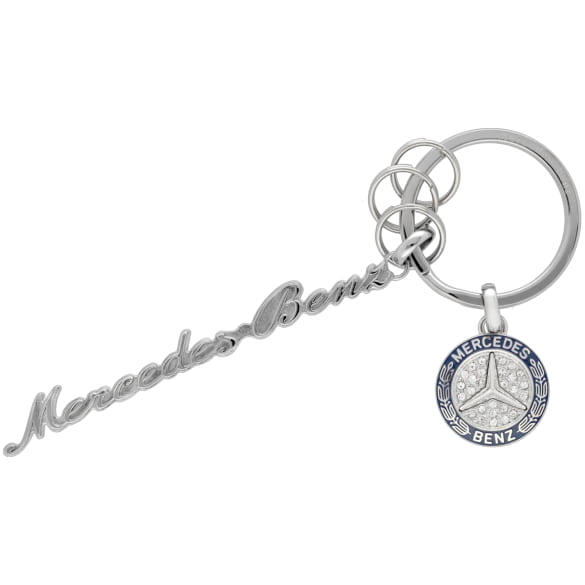 Sleutelhanger Mercedes-Benz Classic Schriftzug zilver Original Mercedes-Benz