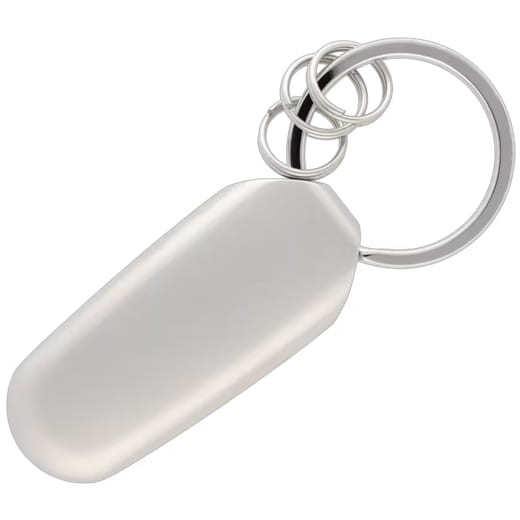 Sleutelhanger sierdeel zilver antraciet roestvrij staal hout | B66959848