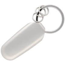 Sleutelhanger sierdeel zilver antraciet roestvrij staal hout | B66959848