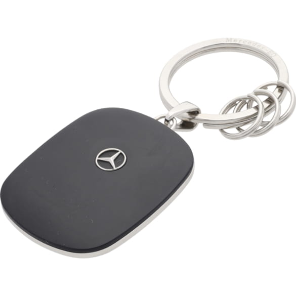 Sleutelhanger Wallbox-stijl zwart zilver Origineel Mercedes-Benz