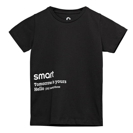 smart Kinder T-Shirt carbon schwarz | 10021531/34