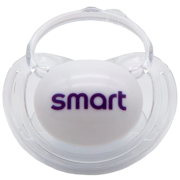 smart NUK babyfopspeen lila logo