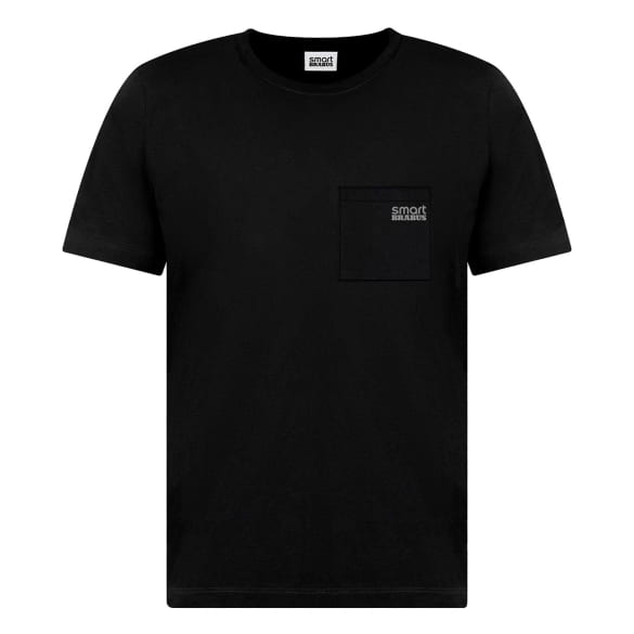 smart x BRABUS T-Shirt schwarz mit weißem Logo Unisex