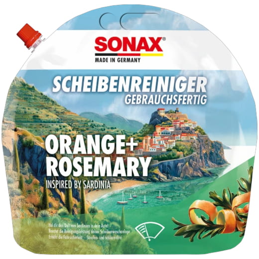 SONAX detergente vetri arancia rosmarino miscela pronta 3 litri | 01614410