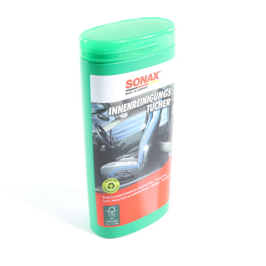 SONAX lingettes de nettoyage intérieur boîte lingettes humides 25 pièces 04122000 | 04122000