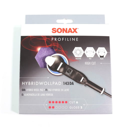 SONAX PROFILINE hybride wolpad diameter 143mm 1 stuk | 04938000