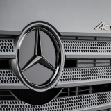 Stella illuminata nero cromato Actros 4 5 Arocs Antos incl. kit di montaggio Original Mercedes-Benz